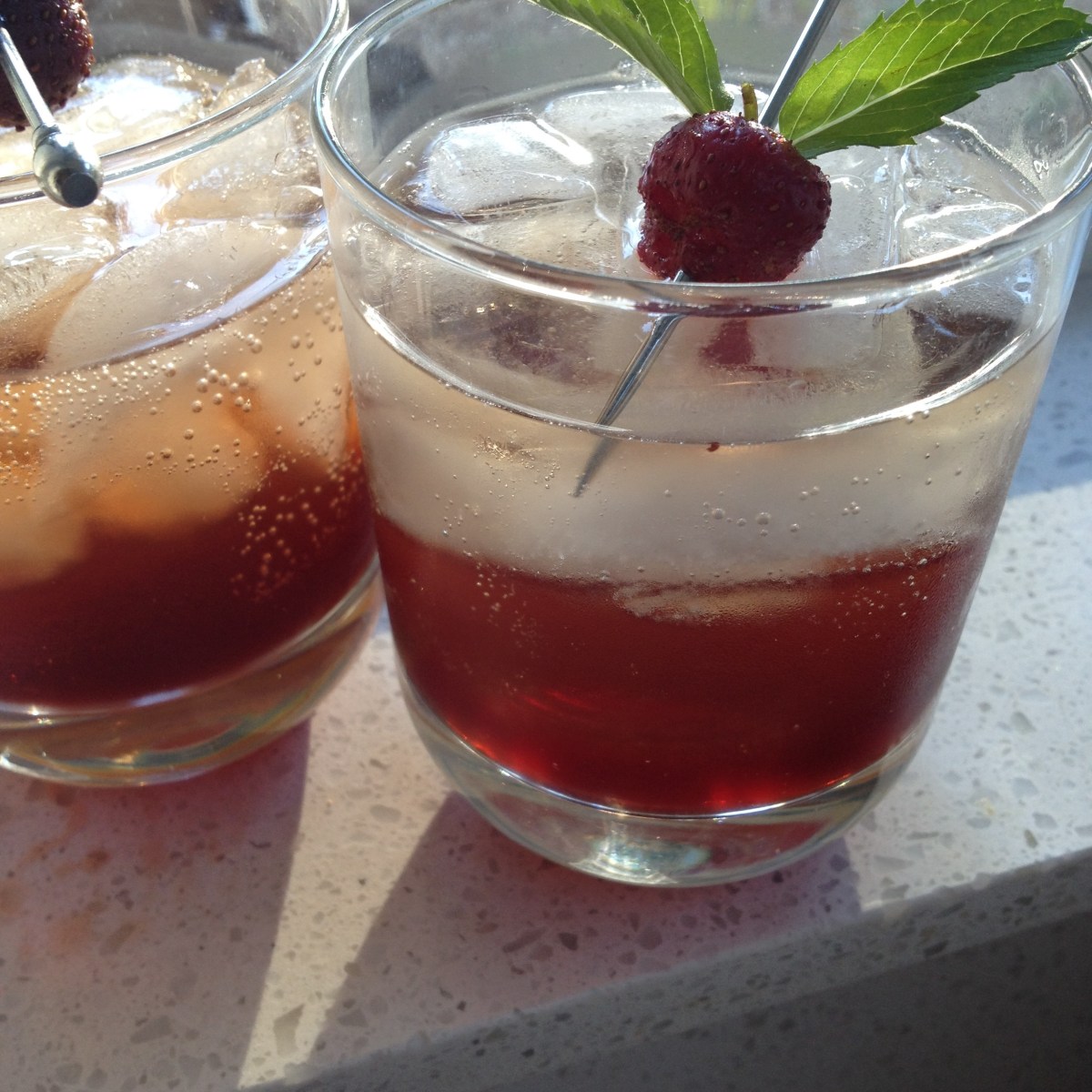 Coctel con fresas y&nbsp;Gin