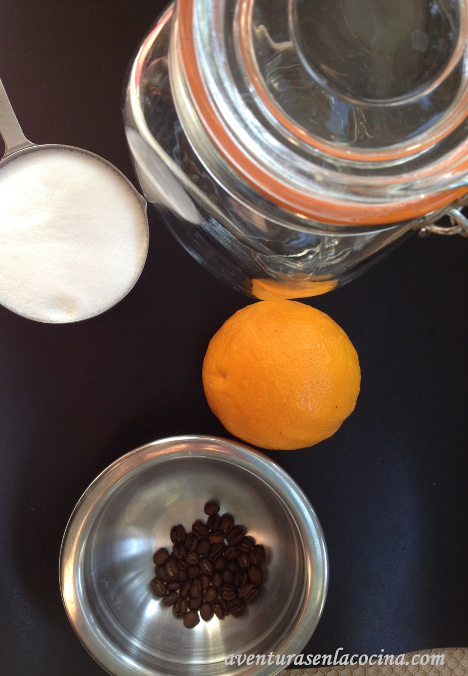 Licor de cafe y naranja