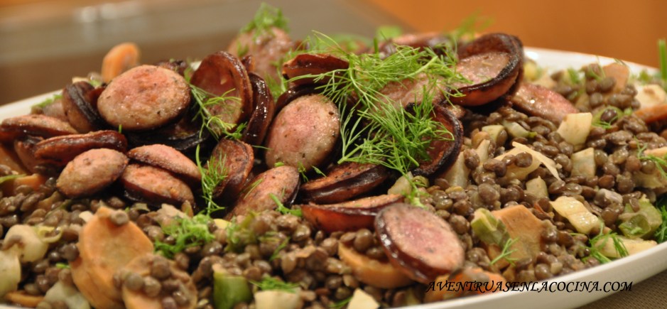 Ensalada con lentejas