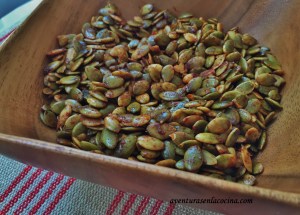 Pepitas con pimenton