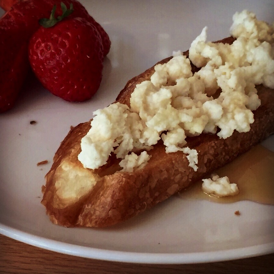 pan tostado con miel