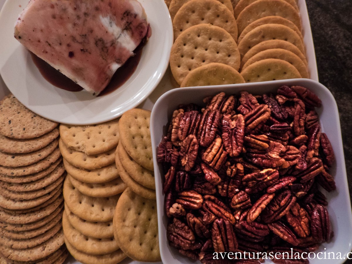 Queso azul con nueces caramelizadas con&nbsp;Oporto.