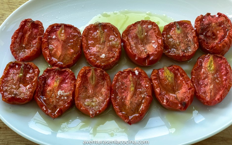 Receta de Tomates semi secos.
