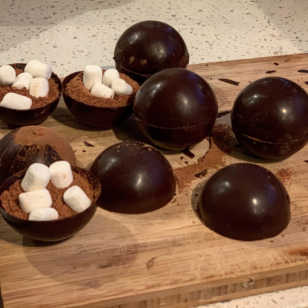 Esferas de chocolate