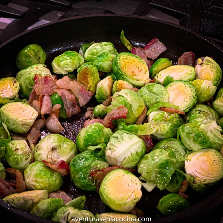 Tocino y coles de Brusela