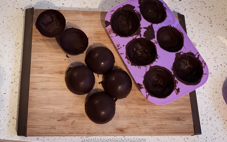 esferas de chocolate