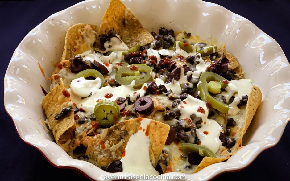 receta de Nachos con chimichurri