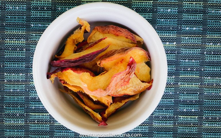 durazno deshidratado