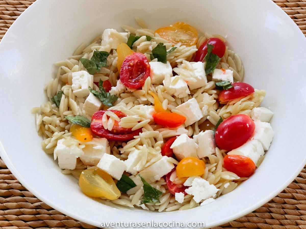 Orzo con tomate y&nbsp;feta