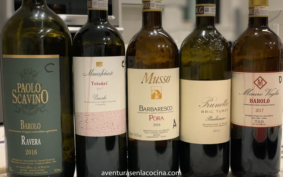 Cata de Barolo y Barbaresco / Aventuras en la cocina