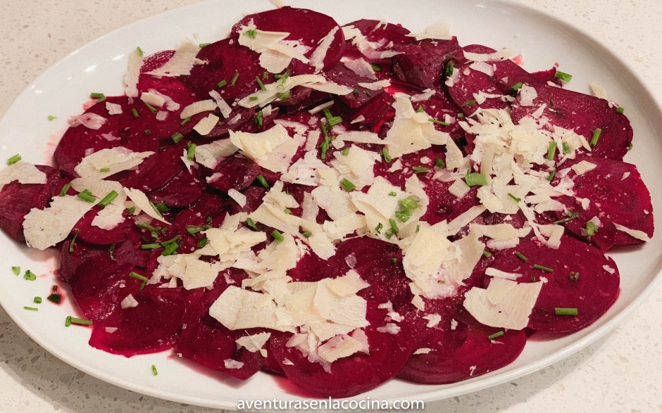 Carpaccio de betabel