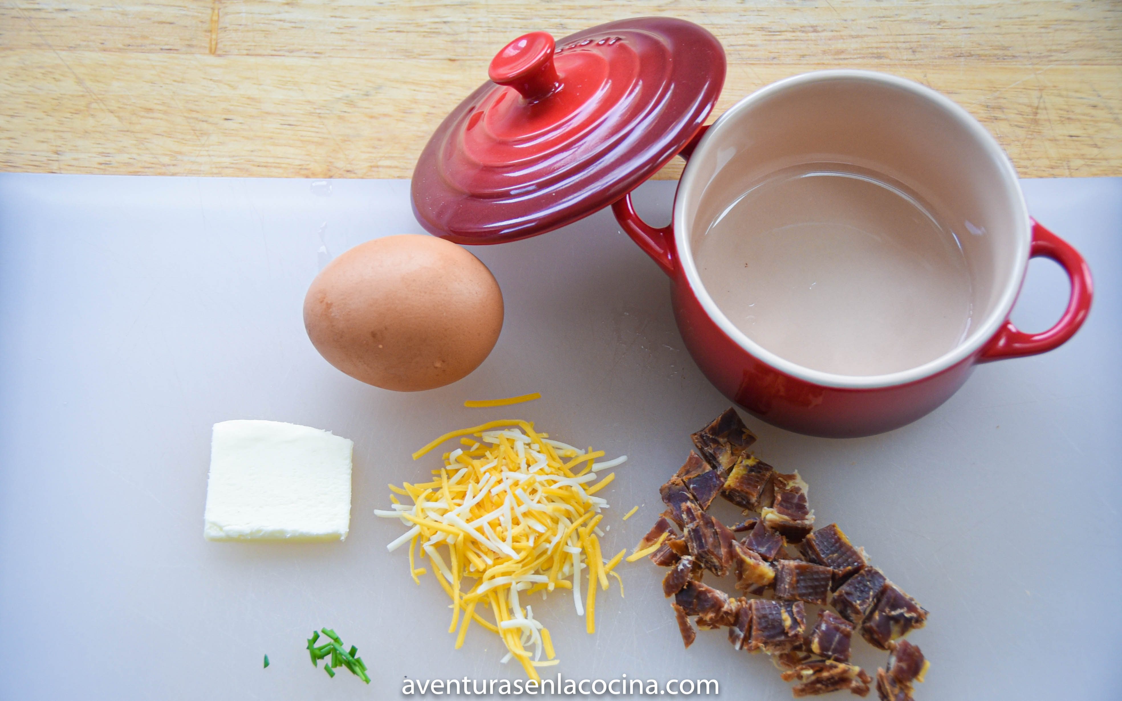 Receta Coddle egg