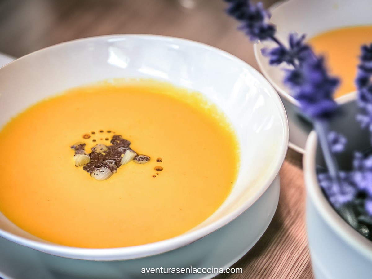 Crema de zanahoria con jengibre y&nbsp;naranja