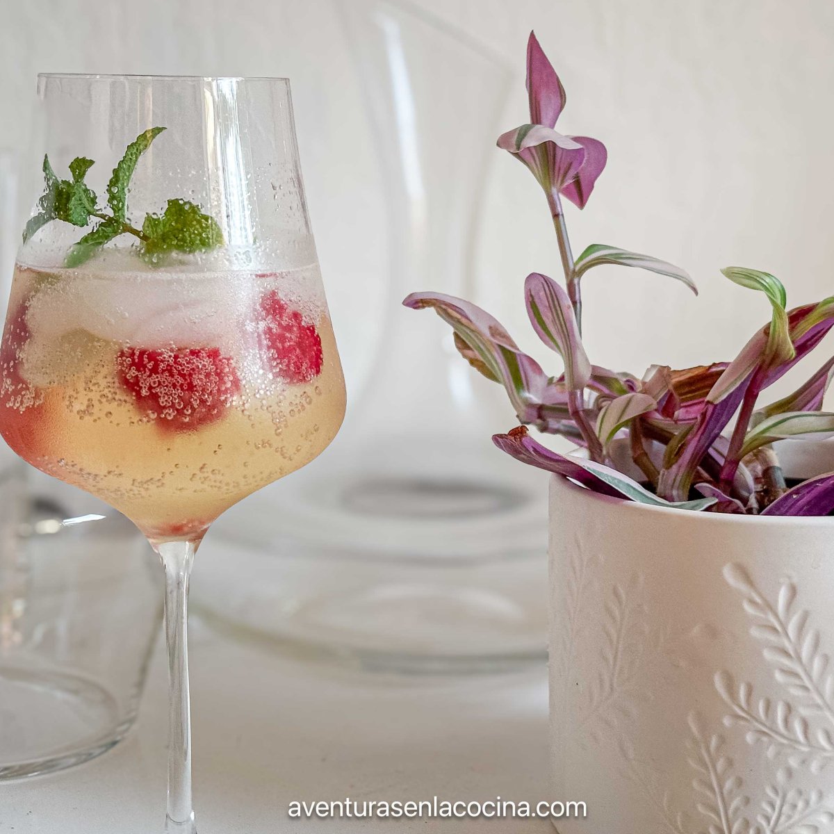 Limoncello y frambuesas&nbsp;spritz